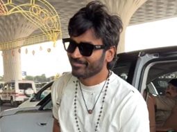 Dhanush spotted at the airport serving effortless charm