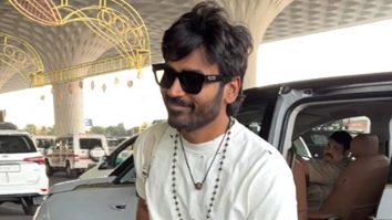 Dhanush spotted at the airport serving effortless charm