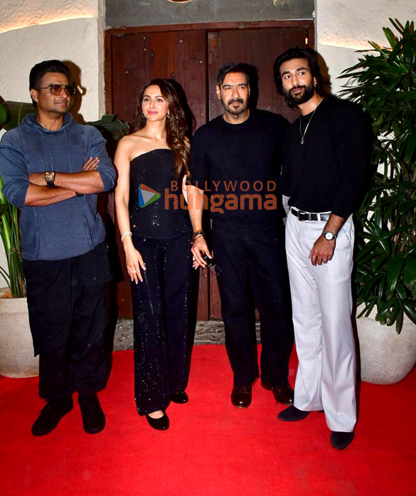 Photos: Ajay Devgn, Rakul Preet Singh, R Madhavan, Meezaan Jafri and Luv Ranjan snapped promoting their film De De Pyaar De 2