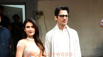 Photos: Fatima Sana Shaikh and Vijay Varma snapped promoting Gustaakh Ishq at Mehboob Studio in Bandra