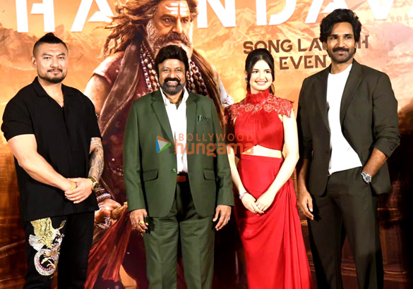 photos nandamuri balakrishna harshaali malhotra and others snapped at launch of the thaandavam song 3 2