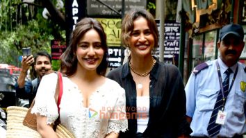Photos: Neha Sharma and Aisha Sharma spotted outside a cafe in Bandra