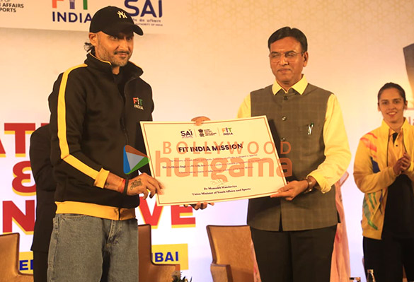 photos rohit shetty harbhajan singh jackky bhagnani and saina nehwal snapped at national fitness wellness conclave 2