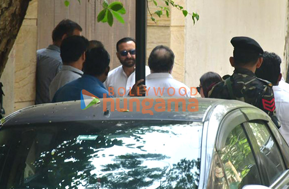 Photos: Saif Ali Khan, Karisma Kapoor and Kunal Kapoor snapped at Sunny Deol’s house in Juhu