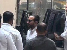 Saif Ali Khan attending Dharmendra Ji’s last rites