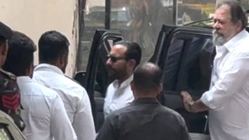 Saif Ali Khan attending Dharmendra Ji’s last rites