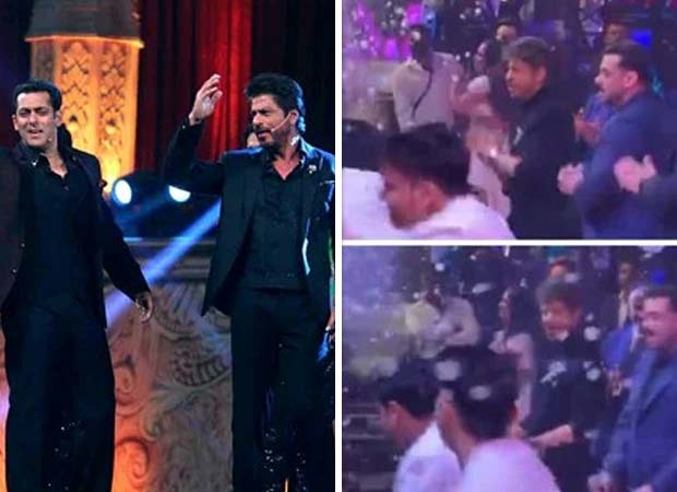 Shah Rukh Khan and Salman Khan dance together to classic song ‘O Oh Jaane Jaana’, fans go crazy Shah Rukh Khan and Salman Khan dance together to classic song ‘O Oh Jaane Jaana’, fans go crazy