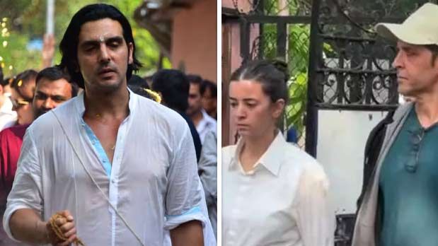 Zarine Khan’s last rites: Zayed Khan gets emotional; Hrithik Roshan attends funeral with Saba Azad