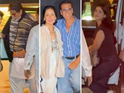 Amitabh Bachchan, Akshay Kumar and Navya Nanda attend Ikkis screening to support Agastya Nanda and Simar Bhatia