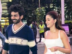 Ananya Panday & Kartik Aaryan spotted chit chatting