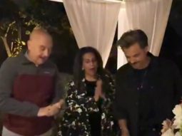 Anupam Kher at celebrations of Anil Kapoor’s birthday