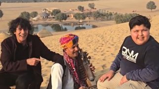 Chunky Panday singing in the desert