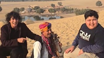 Chunky Panday singing in the desert