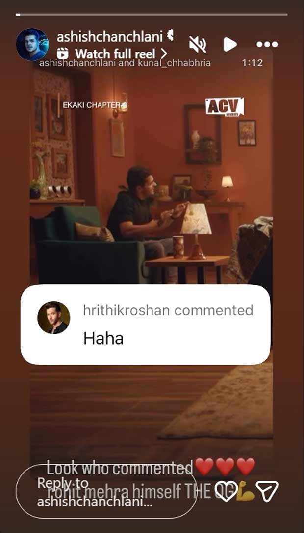 Hrithik Roshan reacts to Ashish Chanchlani’s YouTube web series Ekaki