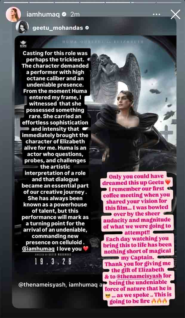 टॉक्सिक: ए फेयरीटेल फॉर ग्रोन-अप्स के लिए हुमा कुरेशी जाहिल रानी एलिजाबेथ बनीं; गीतू मोहनदास कहती हैं, 