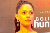 Nushrratt Bharuccha in a pink dress at Bollywood Hungama’s OTT India Fest 2025