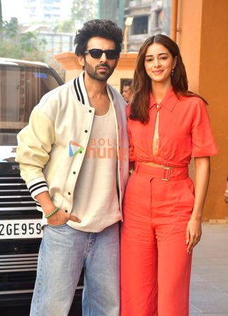Photos: Kartik Aaryan and Ananya Panday snapped promoting Tu Meri Main Tera Main Tera Tu Meri in Andheri