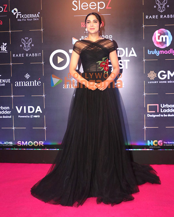 photos kriti sanon ameesha patel ahaan panday aneet padda elnaaz norouzi sanjeeda sheikh and others grace the red carpet and awards ceremony of bollywood hungama ott india fest 2025 12452 18