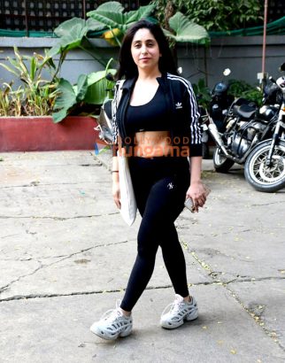 Photos: Neha Bhasin snapped outside gym a in Bandra