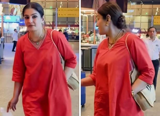 Raveena Tandon wins hearts as she stops to pick up litter at Mumbai airport; fans praise her thoughtful gesture