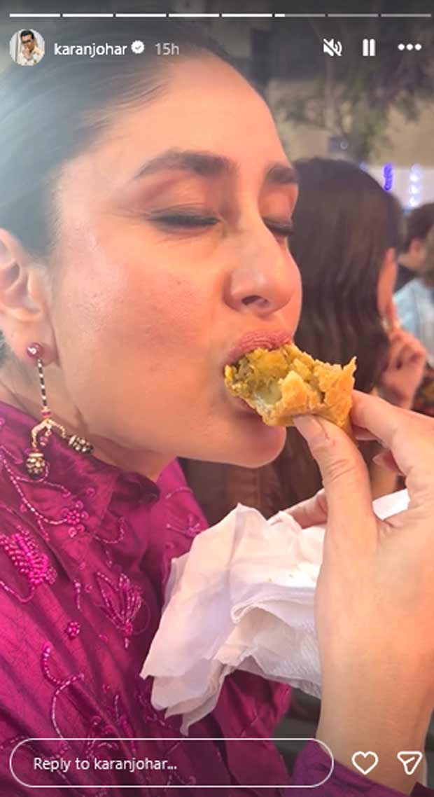 Kareena Kapoor Khan gets a ‘Carbie Doll’ tag from Karan Johar as she enjoys eating samosa at kids’ annual day