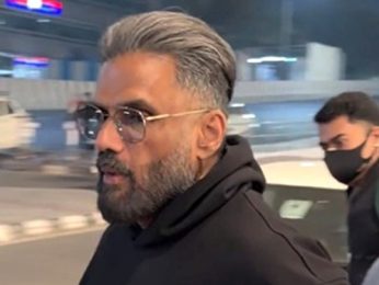 Suniel Shetty looks dapper in a black hoodie at the airport