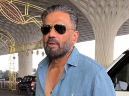 Suniel Shetty’s denim fit for the airport