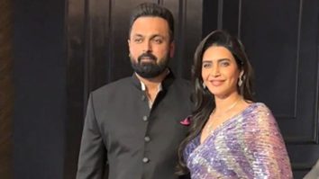 Karishma Tanna poses with husband at Nupur & Stebin Ben’s reception