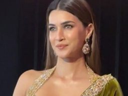 Kriti Sanon looks effortlessly gorgeous in this green velvet saree