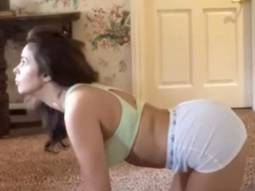 Mallika Sherawat’s yoga day