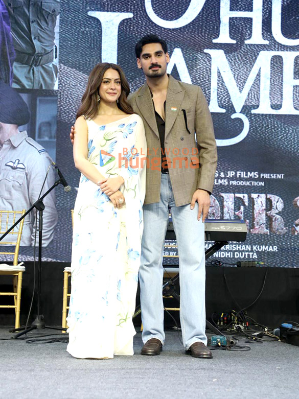 photos ahan shetty suniel shetty and others grace jaate hue lamhon song launch from film border 2 4