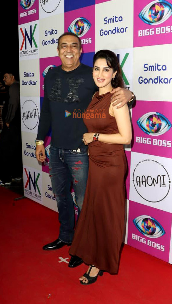 photos nyra banerjee shiv thakare smita gondkar and others snapped at the annual bigg boss marathi bash 4