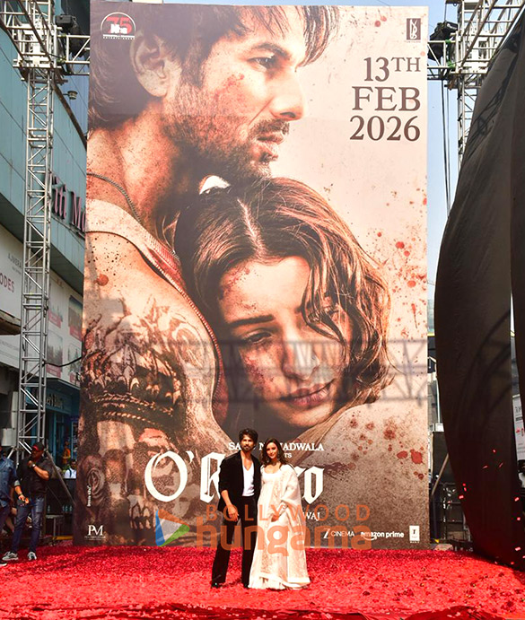 photos shahid kapoor triptii dimri and others grace the trailer launch of o romeo 4