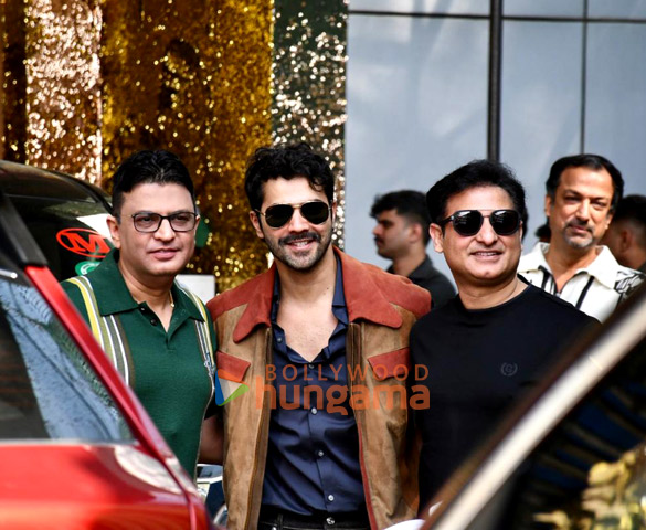 photos sunny deol varun dhawan ahan shetty and the team of border 2 snapped at kalina airport 8