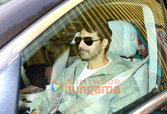 photos varun dhawan ahan shetty bhushan kumar and binnoy k gandhi snapped at kalina airport 1