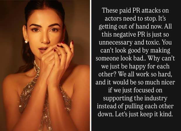 Sonal Chauhan questions toxic paid PR culture: “You can’t look good by making someone look bad”