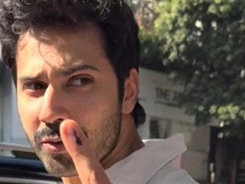 Varun Dhawan’s post voting moment