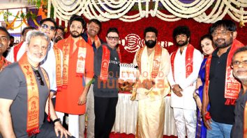 Photos: Bhushan Kumar, Rishab Shetty, and others snapped at the grand muhurat ceremony of their film Jai Hanuman