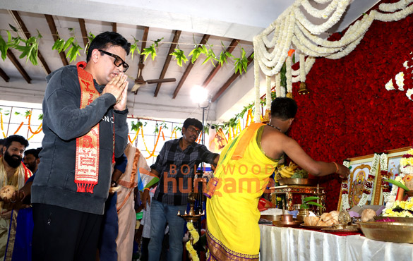 photos bhushan kumar rishab shetty and others snapped at the grand muhurat ceremony of their film jai hanuman 5