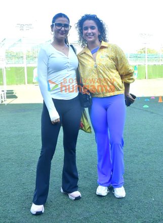 Photos: Sanya Malhotra celebrates her birthday with Dangal co-star Fatima Sana Shaikh