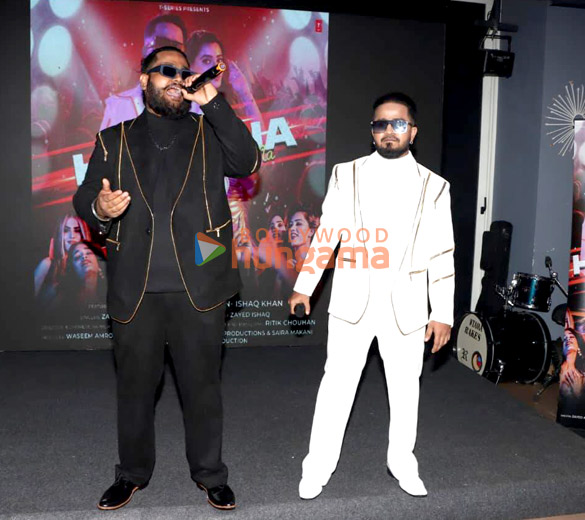 photos zayed khan ishaq khan and others unveil the party track haseena na na na 3