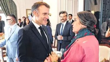 Shabana Azmi on meeting French President Emmanuel Macron, “He was very charming, very attentive and he was with us to listen”