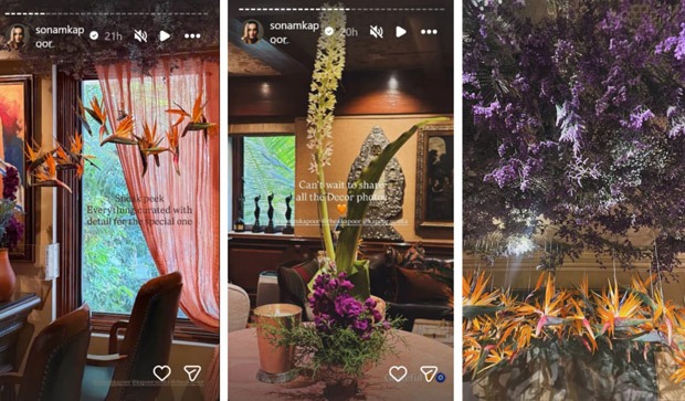Sonam Kapoor hosts elegant Godh Bharai; turns residence into a floral sanctuary