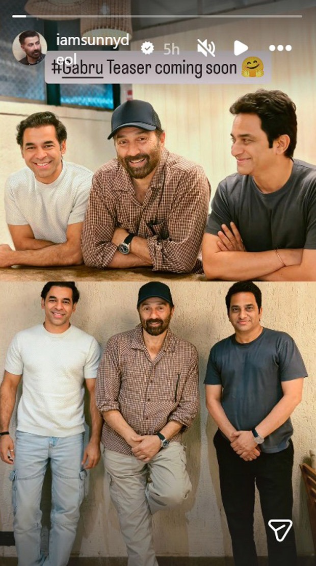 Sunny Deol starrer GABRU teaser coming soon; actor shares update on social media
