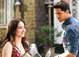 Tamannaah Bhatia and Sidharth Malhotra spotted filming a scooter scene in Vvan