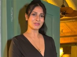 Tanishaa Mukerji looks beautiful as she pose for media
