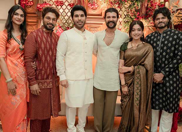 Allu Sirish Pelli Koduku Ceremony: Vijay Deverakonda, Rashmika Mandanna join the groom-to-be and Allu Arjun for the special function days after their own wedding