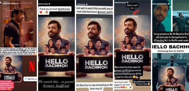Hello Bachhon debuts on Netflix: Manoj Bajpayee to Randeep Hooda, celebs root for Viineet Kumar Siingh