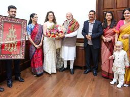 Kangana Ranaut meets PM Narendra Modi with family on her 40th birthday, calls it “memorable”