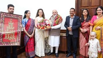 Kangana Ranaut meets PM Narendra Modi with family on her 40th birthday, calls it “memorable”